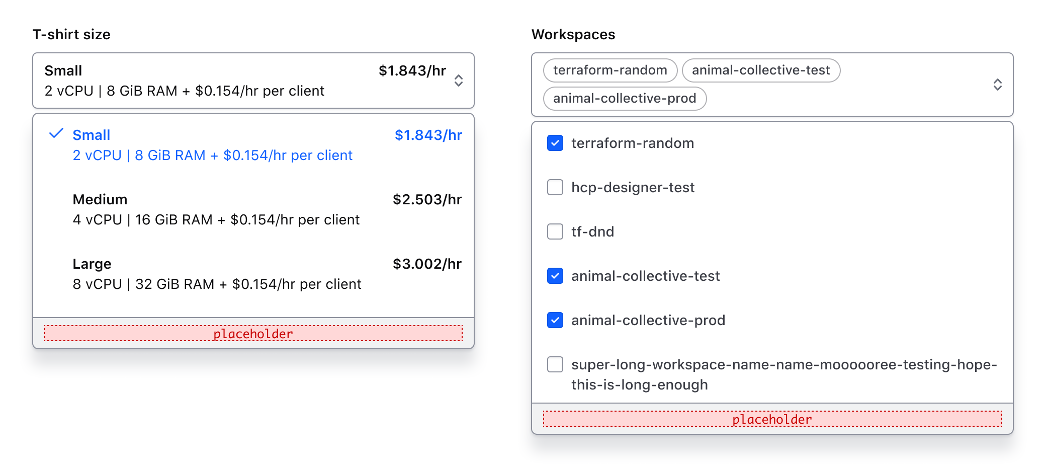 Showing the footer with generic content inside.